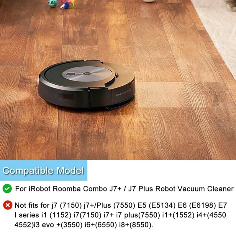 مرشحات الفرش الجانبية الرئيسية المماسح كما هو موضح قطع الغيار لـ Irobot Roomba Combo J7+ / J7 Plus جهاز آلي لتنظيف الأتربة