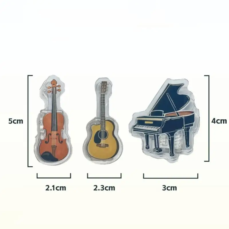 5Pcs Secure Music Clip Acrylic Mini Page Marker Piano Book Lightweight Sheet Holder for Teachers Practice Home Use