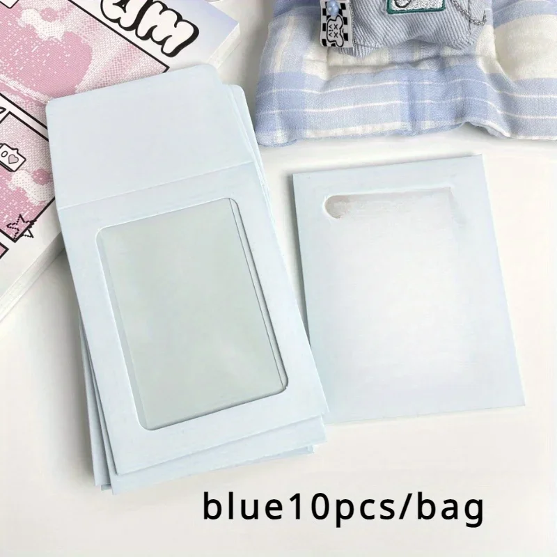 10pcs Card Holder, Protective Envelope Cover, Postcard Color Paper Bag, DIY Card Packaging Bag