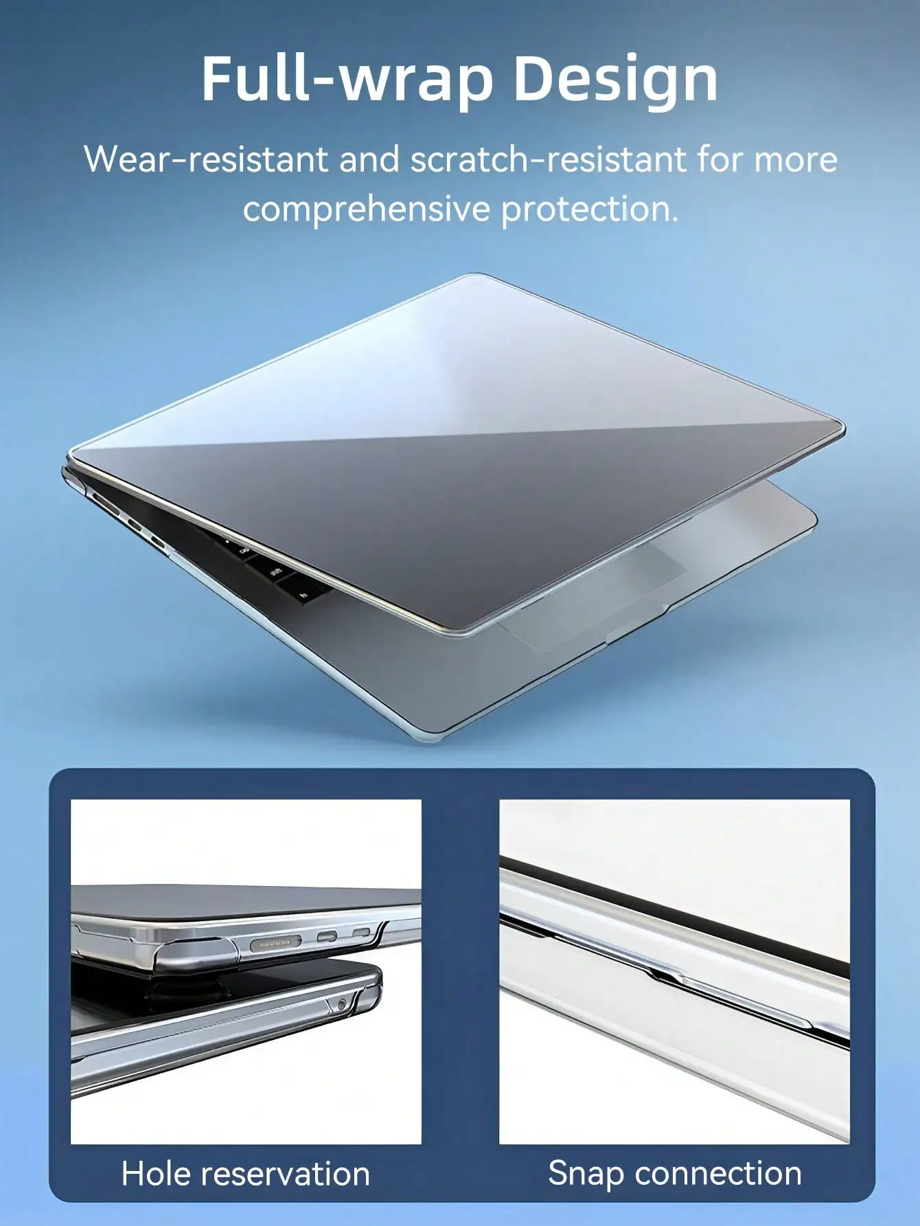 Laptop Case for MacBook Transparent Case Air 13 Inch M3 M2 Release A3113 A2681 for Macbook Pro 14 M4 2024 Case Pro 16 M4 Cover