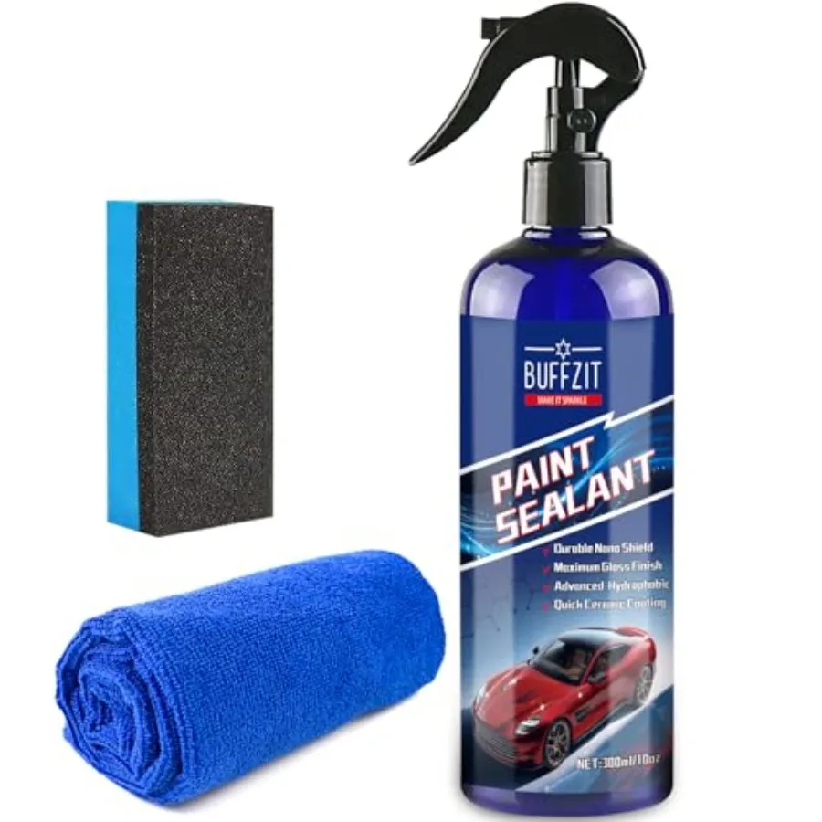 

Paint Sealant Spray Quick Effect Coating Agent for High Gloss Shine Protection All-in-One Waterless Wash Wax Hydrophobic Polish