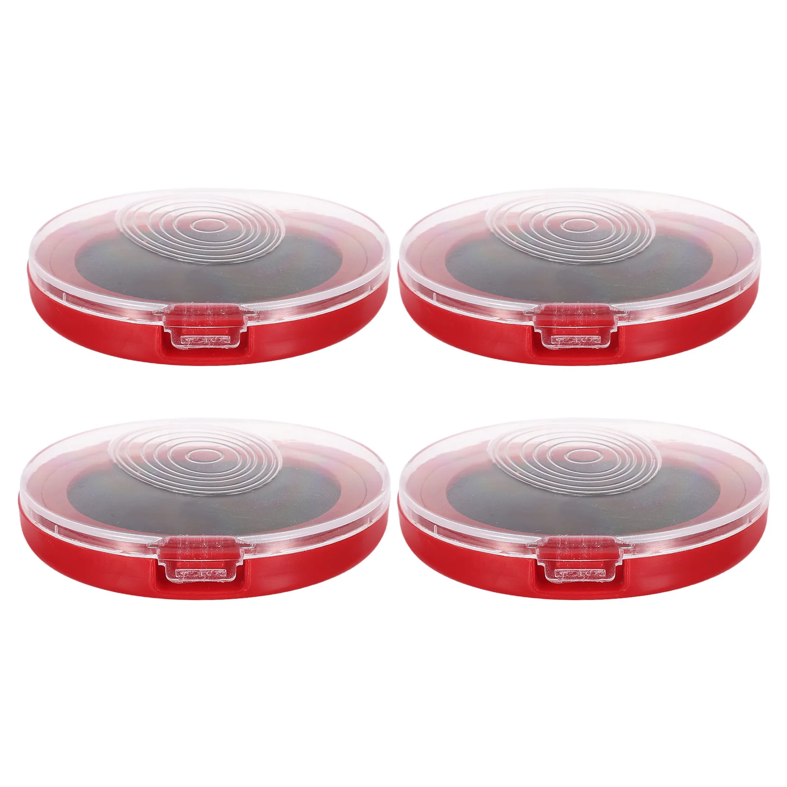 4 قطعة وسادة حبر مدمجة لبصمة الإصبع باللون الأحمر سريعة الجفاف لوحة ختم بصمة الإبهام لتحديد الفصول الدراسية والمكتب