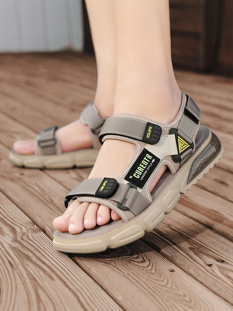 

Men's Sandals Summer 2026 New Outdoor Casual Slip-On Anti-Slip Soft Bottom Beach Shoes Wear-Resistant Thick Heel Rubber Sole