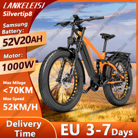 Lankeleisi Silvertip8 E-Bike 1000W Motor 52V20AH Samsung Battery Electric Bicycle 26*4.0 Inch Fat Tire All Terrain Electric Bike