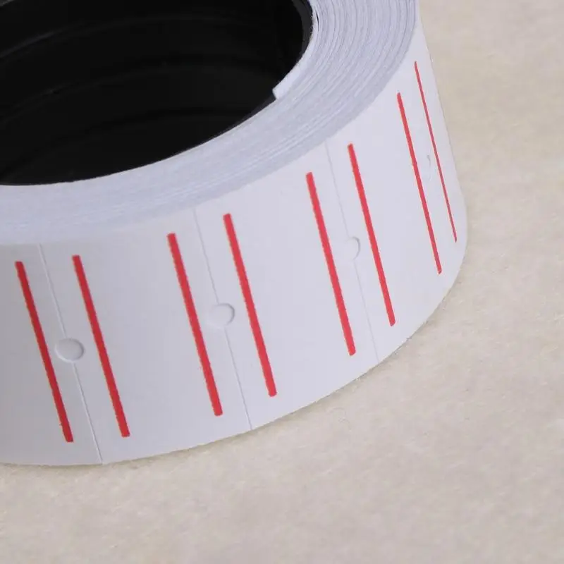 

37JB White Adhesive Price Label Set of School Stationery Book Marking Decal