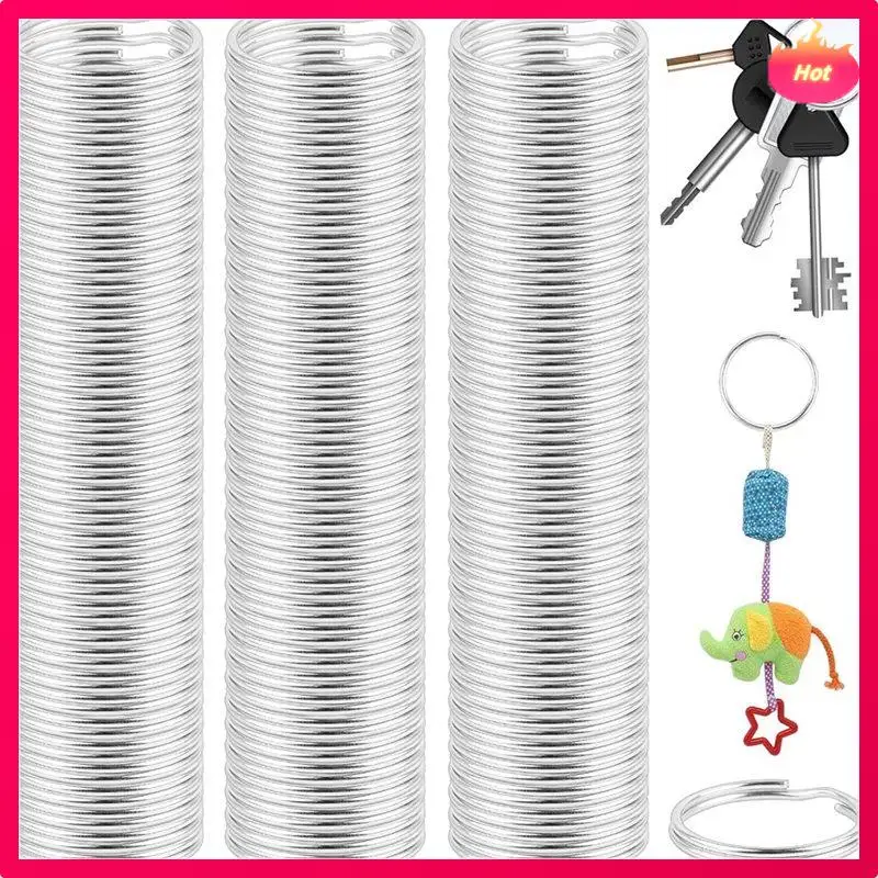

ABYP Metal For Key Ring For Key And Art Crafts Dog Pet Collar DIY Jewelry- Split For Key Chains In Silver, 1500PCS Bulk Set