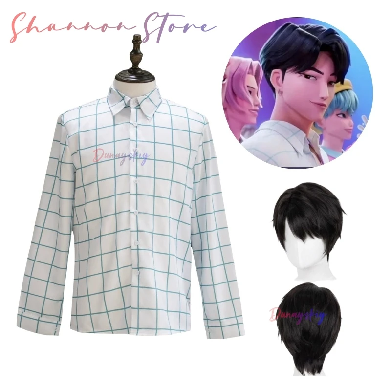 Saja Boys Anime Kpop Demon Stage Hunters Jinu Cosplay pastel Pop Monster Hunter disfraz niño ídolo grupo camisa traje
