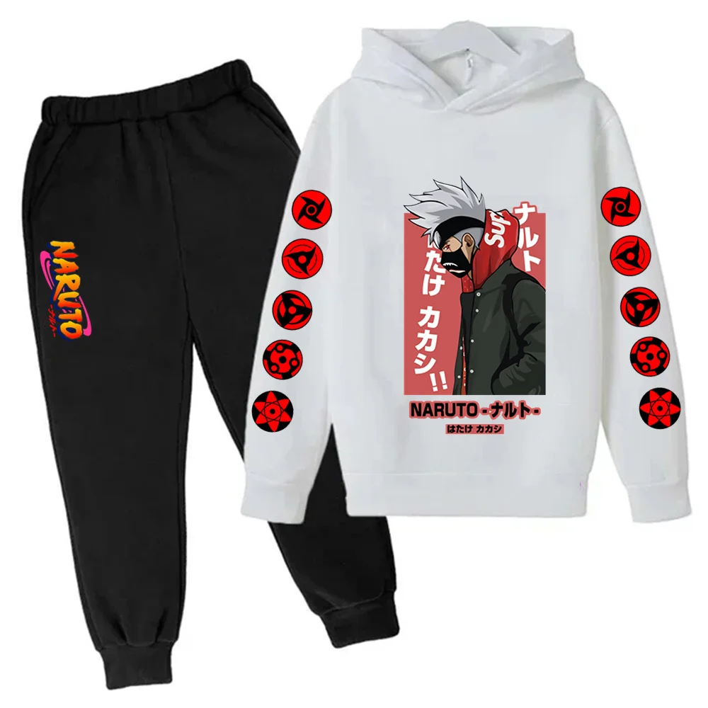

Naruto Hoodie Set Japanese Cartoon Kids Clothes Boys and Girls Funny Clothing Children's Casual Suit Autumn Hoodie Pant 2pcs Set
