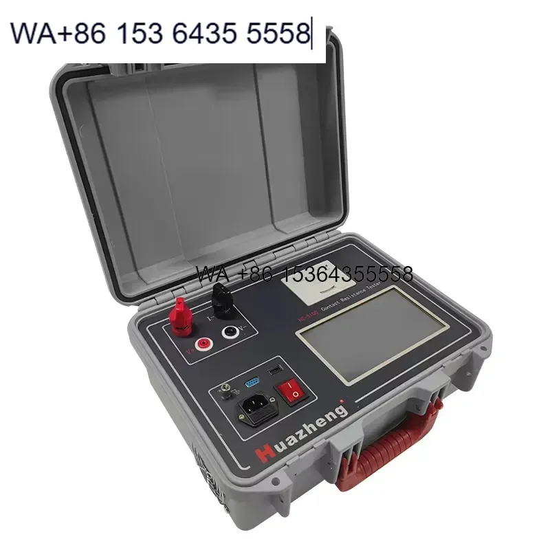 Wmwmnu for Huazheng Factory 100A Micro Ohmmeter Portable Circuit Breaker Contact Resistance Tester With Printer