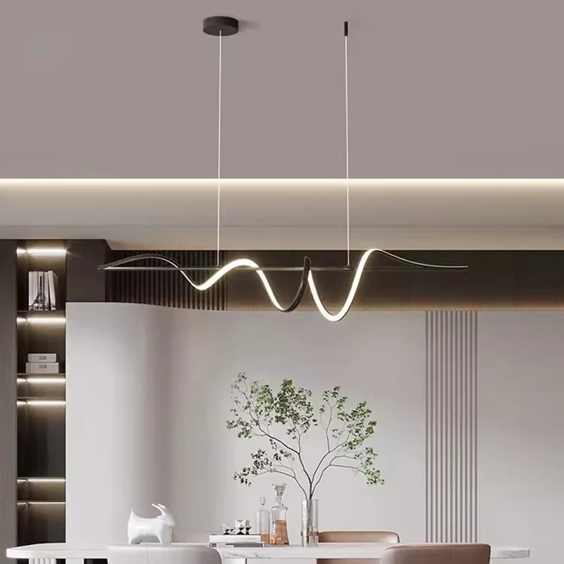 Modern LED Minimalist Living Room Pendant Lights Restaurant Pendant Lamp Nordic Creative Shop Hanging Lamp for Home LED