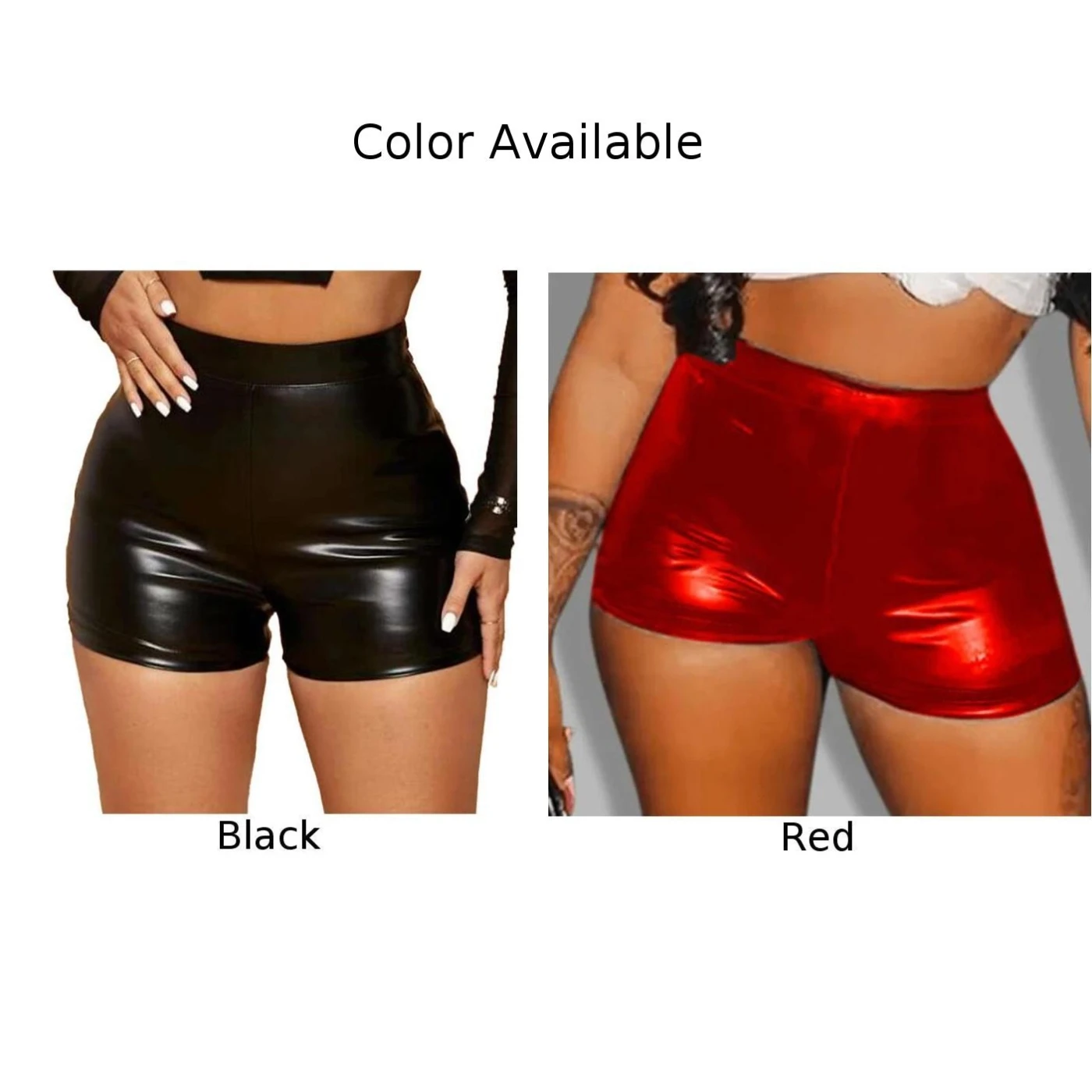 Damen Minihose Damenhose Damenhose Wet Look Shorts Brandneue Clubwear Kostüm Erotische Höschen Mode