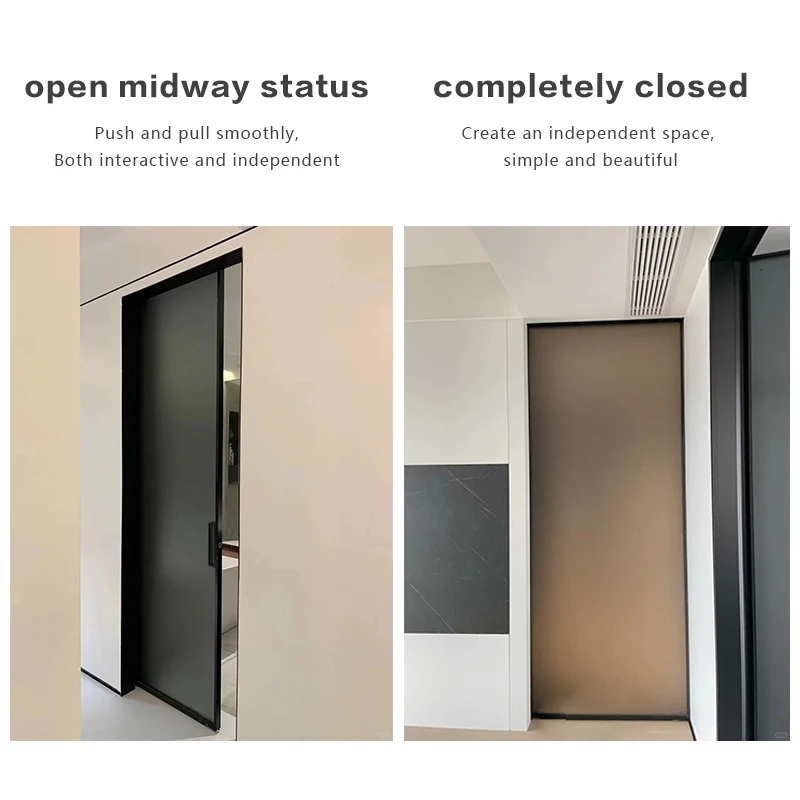 Summit Push Open Invisible Pocket Door Track System Silent Soft Close Hidden Sliding Hardware For Kitchen Cabinet Wood Door