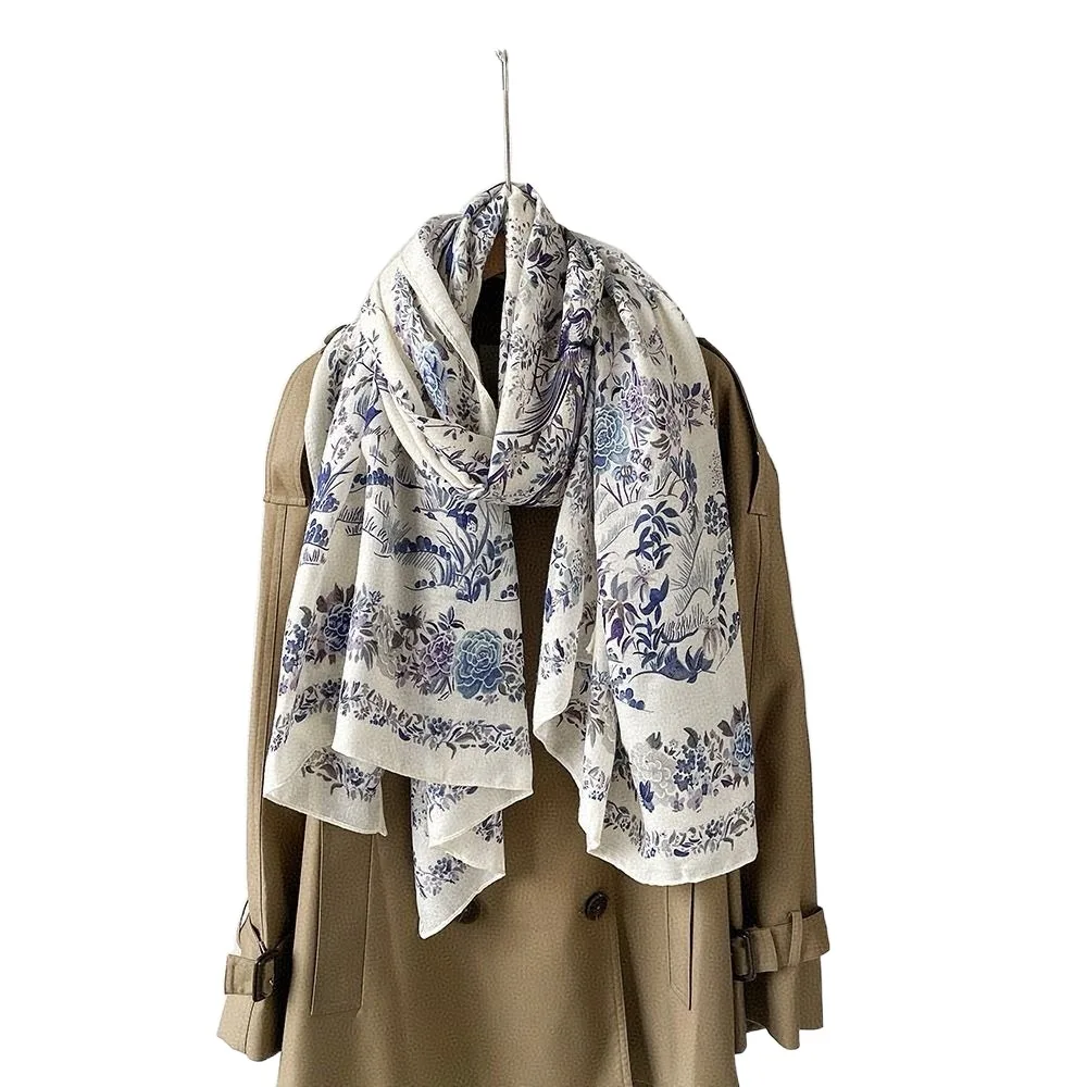 

Fashion Cotton Linen Scarf Soft Bohemia Style Shawl Smooth Solid Color Sunscreen Headscarf Women