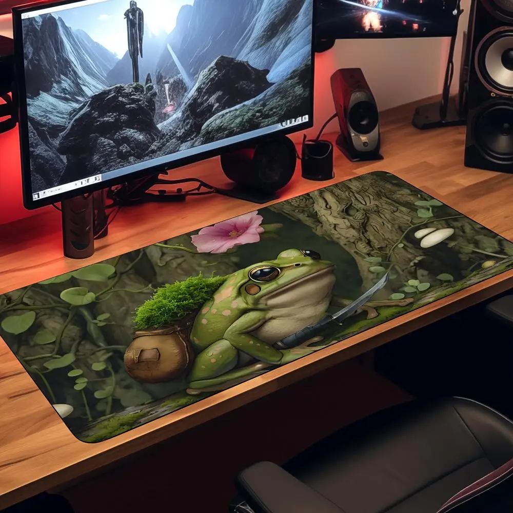 مضحك الضفدع تصميم أنيمي ماوس الوسادة المطاط المضادة للانزلاق حصيرة مكتبية XXL الألعاب حصيرة ألعاب ملحقات الكمبيوتر لوحة المفاتيح توسيع ماوس
