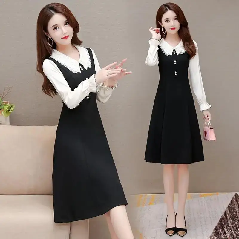 Fashionable Temperament Dress for Women in Autumn New Style with Age Reducing and Ladylike Style This Year\'s Popular Dress