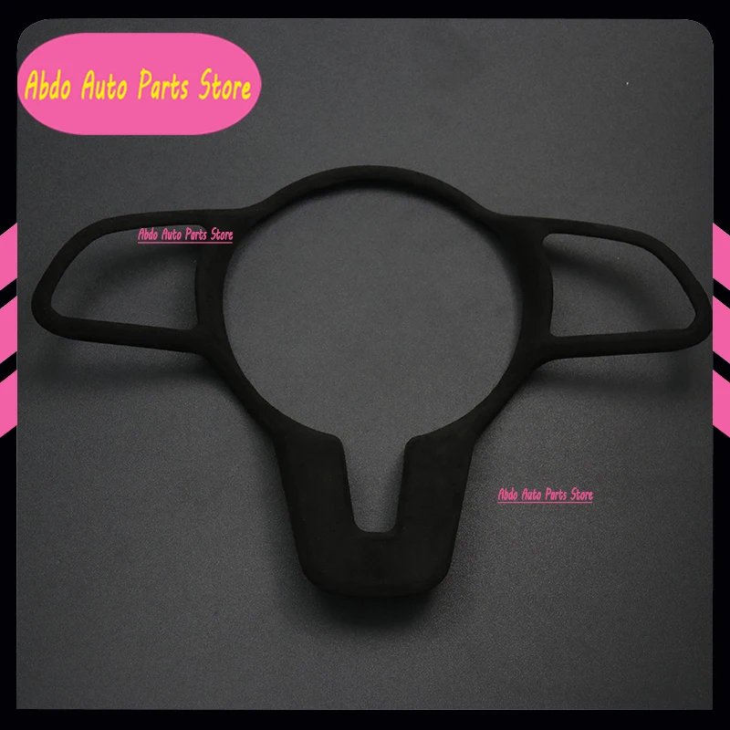Abdo Suede Car Wrapping ABS Steering Wheel Buttons Cover Stickers Trim For Mercedes Benz A C E Class GLB GLC GLE W205 W167 W177