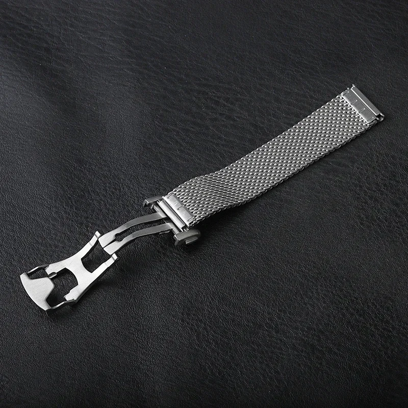 Heimdallr Mesh Strap for NTTD Sea Ghost Master Watch Strap Stainless Steel Flat-end Universal 20mm Bracelet Steel Watchband