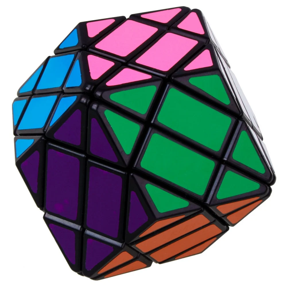 Lanlan rhombohedral dodecahedron ที่มีเพชรรูบิคมหัศจรรย์มืออาชีพ megaminxeds ของเล่นเพื่อการศึกษาปริศนาความเร็วสูง