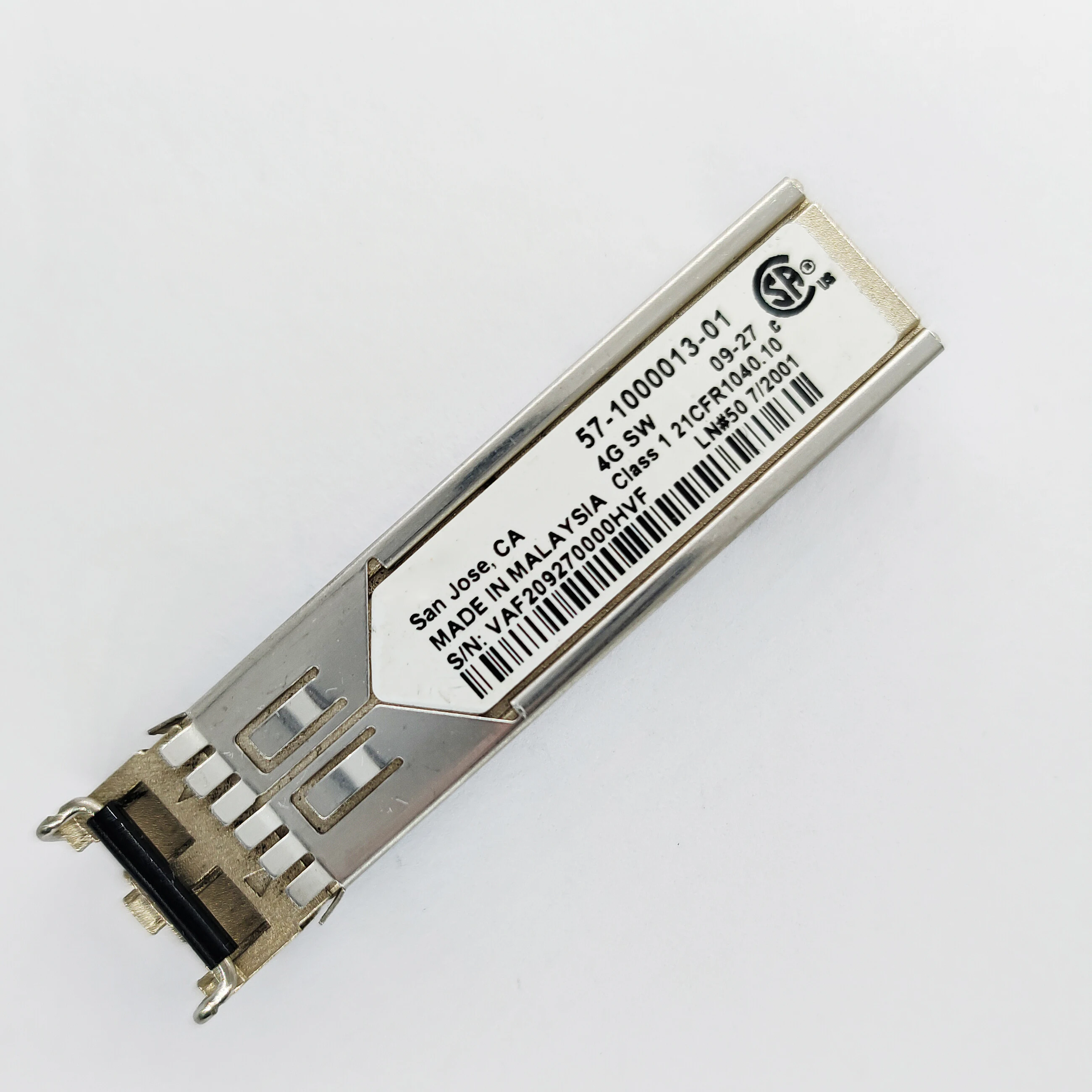 Genuine For BROCADE 57-1000013-01 4G FC SWL SFP 4.25Gbps 550m MMF DDM 850nm Transceiver Optical Module