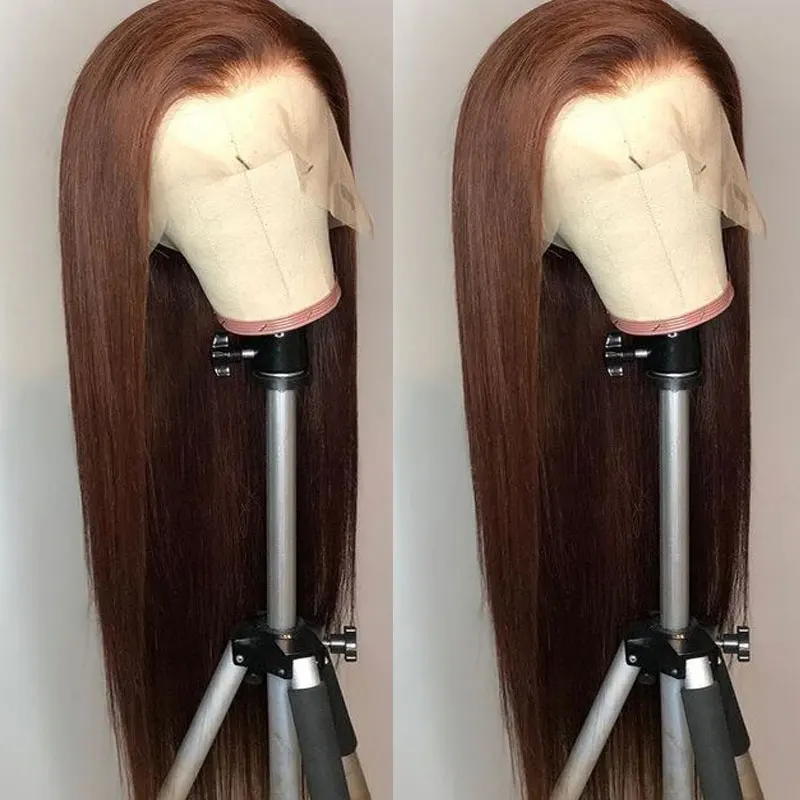 Red Yellow Black Silky Straight Wigs for Women Long Synthetic Lace Wig Free Part Natural Hairline Cosplay Wig Baby Hair