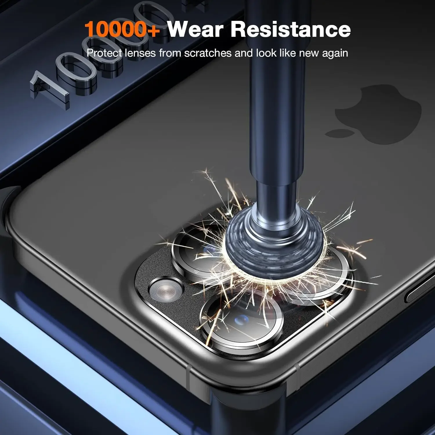 強化ガラスカメラレンズプロテクター,iPhone 15 pro max,14 plus,13 mini,15 pro,14pro,1個