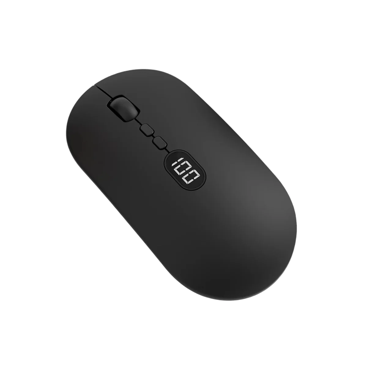 AB51 Wireless Computer Mouse with Battery Level Visible Rechargeable 2.4G Portable USB Mouse Silent Click for PC Laptop A