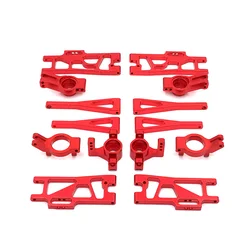 Metal Upgrade Retrofit C-seat Steering Cup Swing Arm 7 Piece Set For WLtoys 104009 12401 12402 12403 12404 12409 RC Car Parts