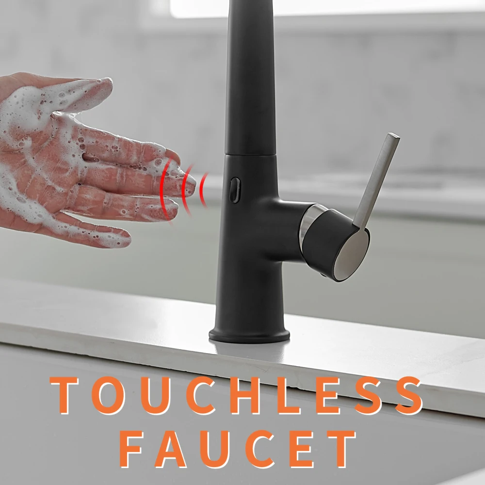 Touchless Kitchen Faucet Hands Free Automatic Smart Kitchen Faucet