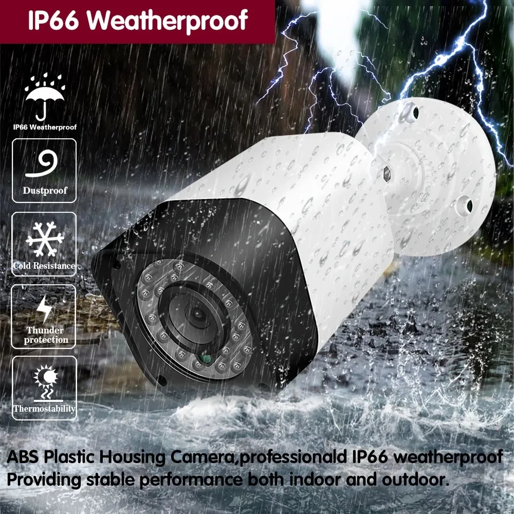 IP wire Camera Monitoring Iineate Monitoring Security Camera Waterproof 1080P Video AHD Home Outdoor Security Monitoring Camera