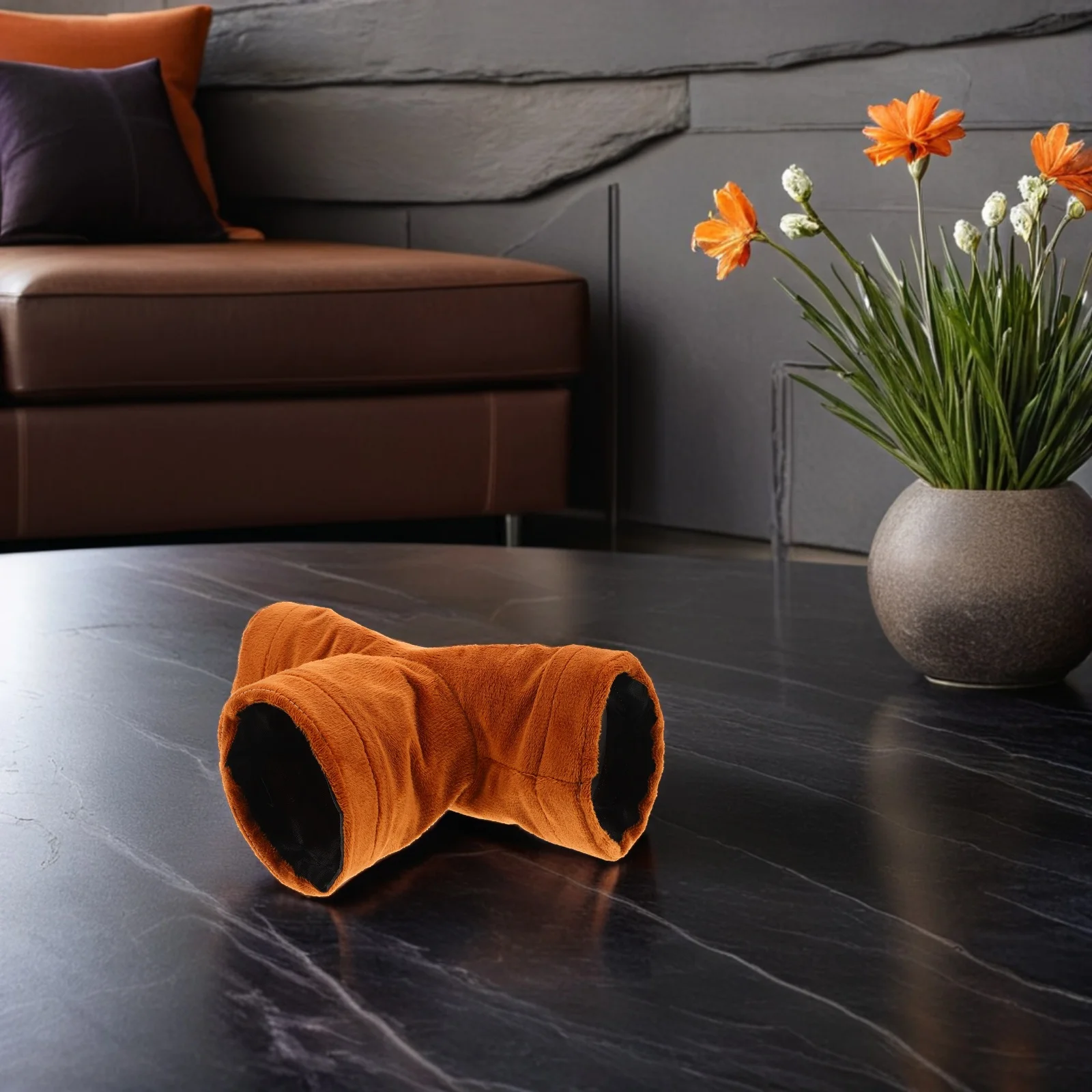 

2pcs Pet Nest For Hamster 3-Way Tunnel Tube Foldable Washable Hideout Hut Small Animal Play Space Cage Essential Hamster