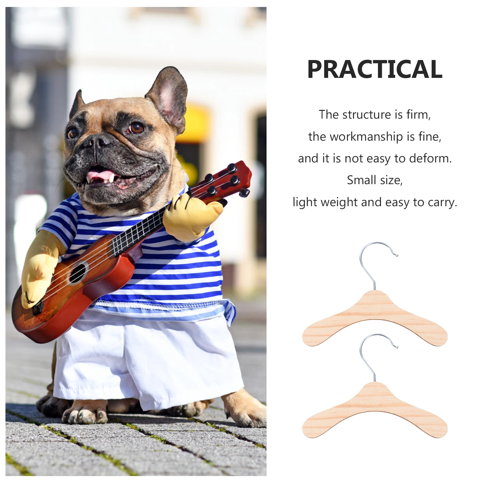 

10pcs Pet Clothes Rack Durable Wooden Hanger for Dog 17 5cm Clothing ganizer Portable Storage Great Gift Pet Costume Holder Dog