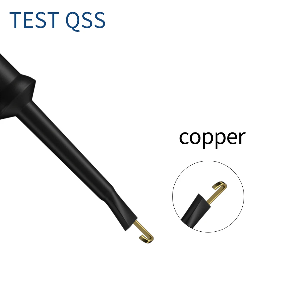 Imagem -06 - Qss 100cm Isolado Bnc Macho para Teste Duplo Gancho Clipe de Baixa Perda Cabo Coaxial Teste Conector de Chumbo para Osciloscópio Q.70048