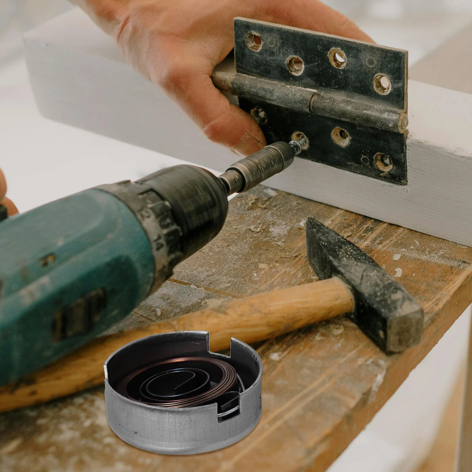 

Drill Press Spring Sleeve Quill Spindle Feed Return Coil Steel Replacement Z4113 Spring Cover Supplies Precise Dimensions