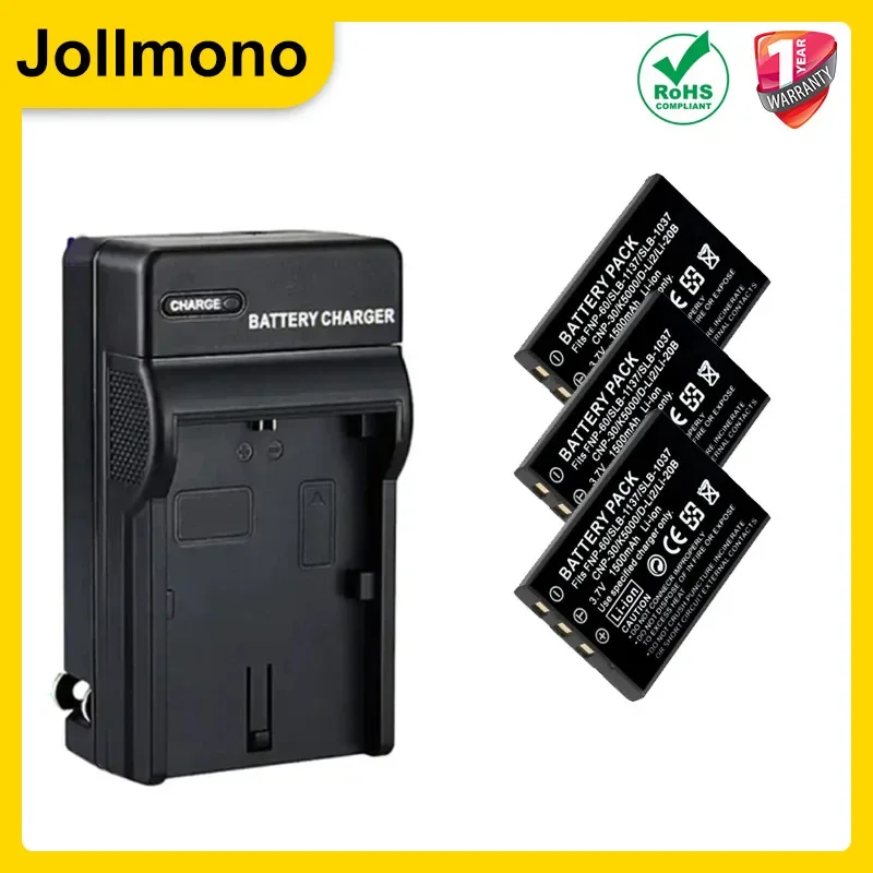 1500mAh NP-60 NP 60 NP60 Battery+LCD USB Charger for Samsung SLB-1037 for Fujifilm NP-60 Kodak KLIC-5000