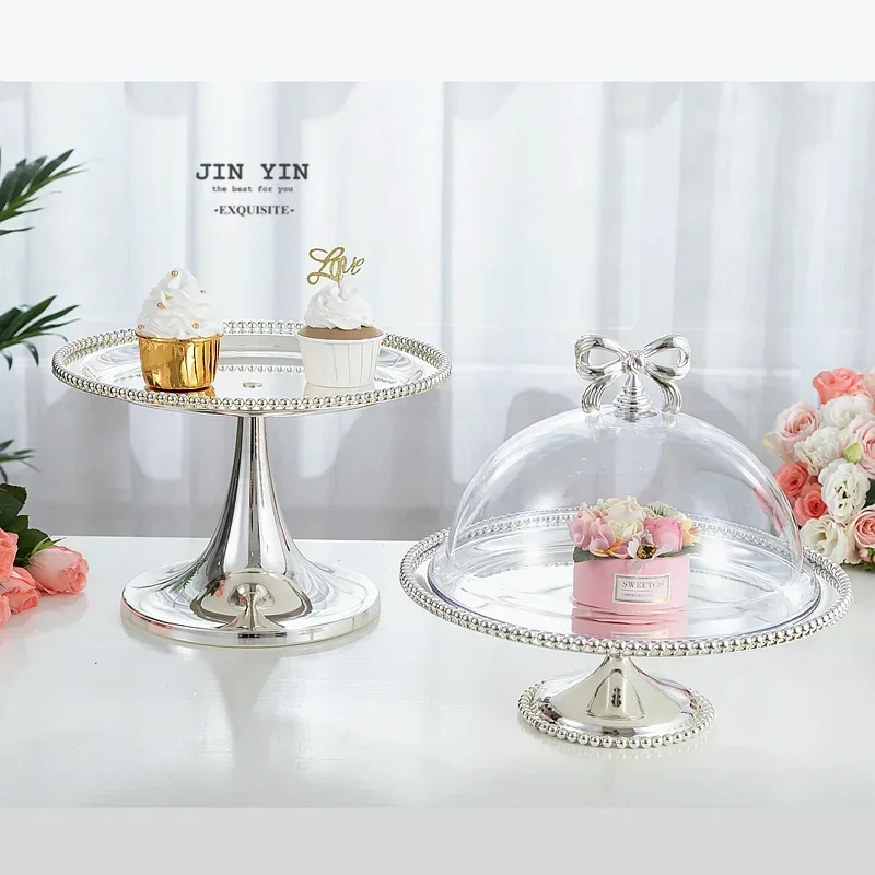 European Metal Cake Rack – Creative Fruit Tray, Wedding Dessert Stand, Light Luxury Afternoon Tea Display Tray for Parties view 3