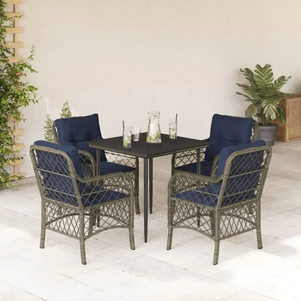 

Garden Dining Set Outdoor Furniture Grey Navy Blue Black Stylish Elegant for Patio Balcony Dining Experience