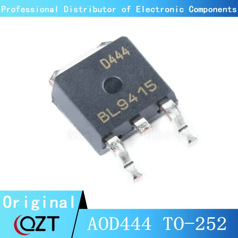 10 pçs/lote AOD444 TO252 D444 12A 60V PARA-252 chip Novo local