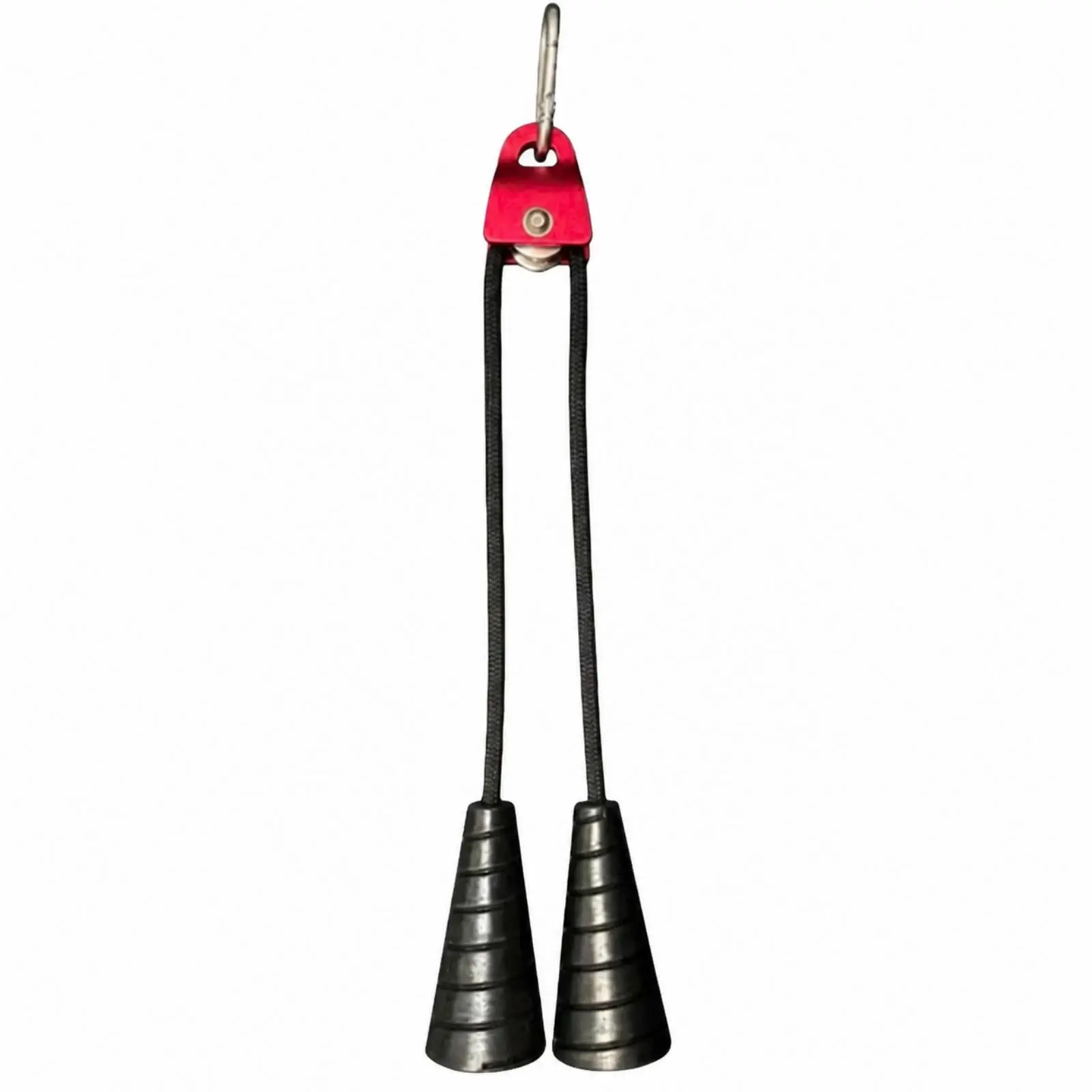 Compact Cable Machine Grip Handle with Braided Rope for Lat Pulldown Row Tricep Pulley Attachment Strength Training Gear