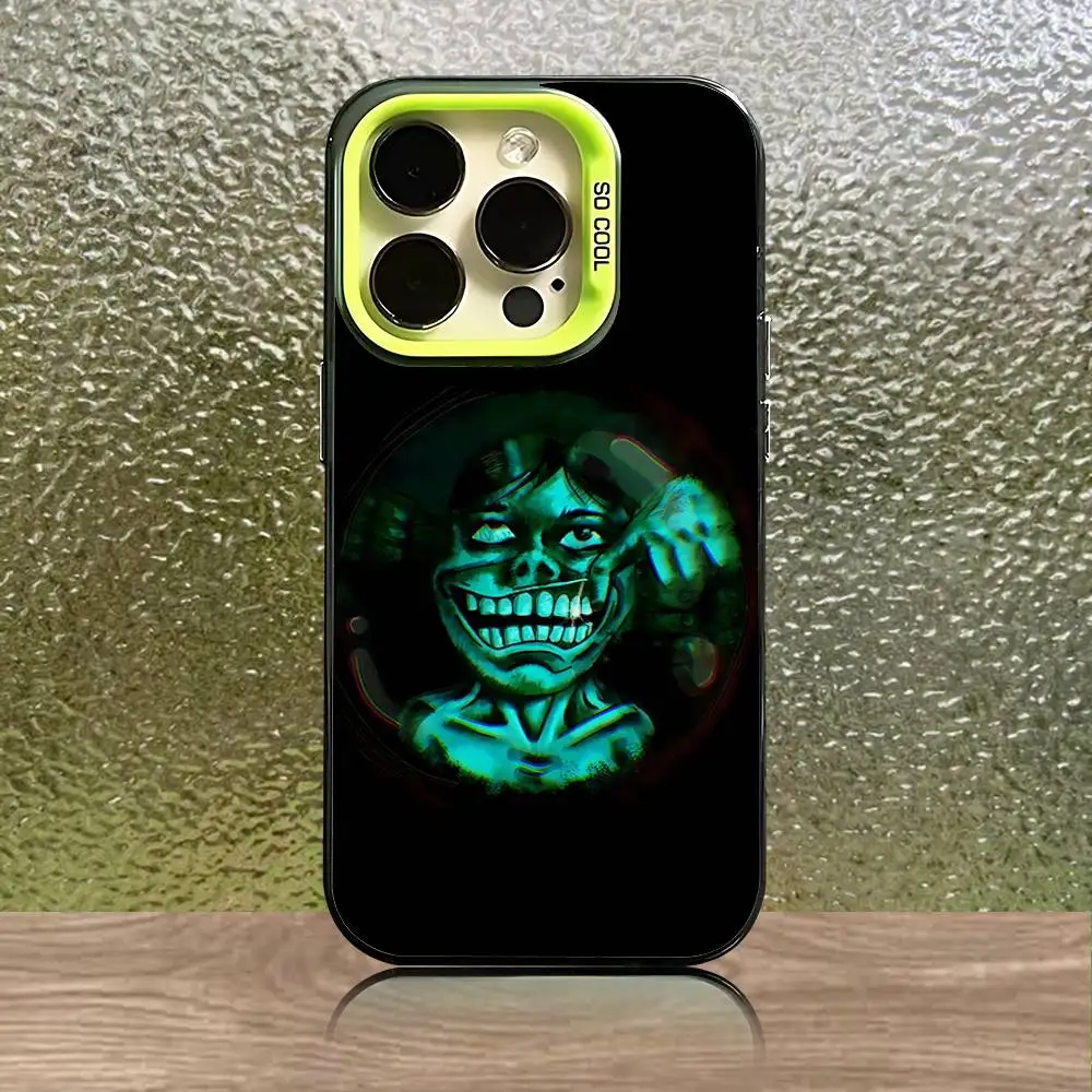 دخيل لا أنا لست حافظة هاتف بشري لهاتف آيفون 16,15,14,13,12,11,Pro,XS,Max,Plus,Mini,SE Green Candy Matte غطاء مقاوم للصدمات