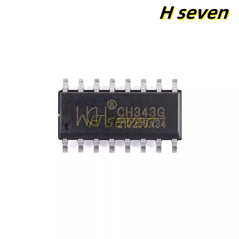 5ชิ้น CH343G SOP-16 USB ไปยังพอร์ตอนุกรมความเร็วสูงชิป IC