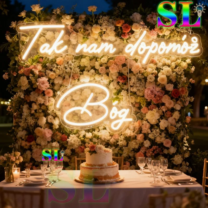

Big 75cm/110cm Custom Neon Light God help us! LED Neon Sign for Wedding Birthday Room Home Decoration