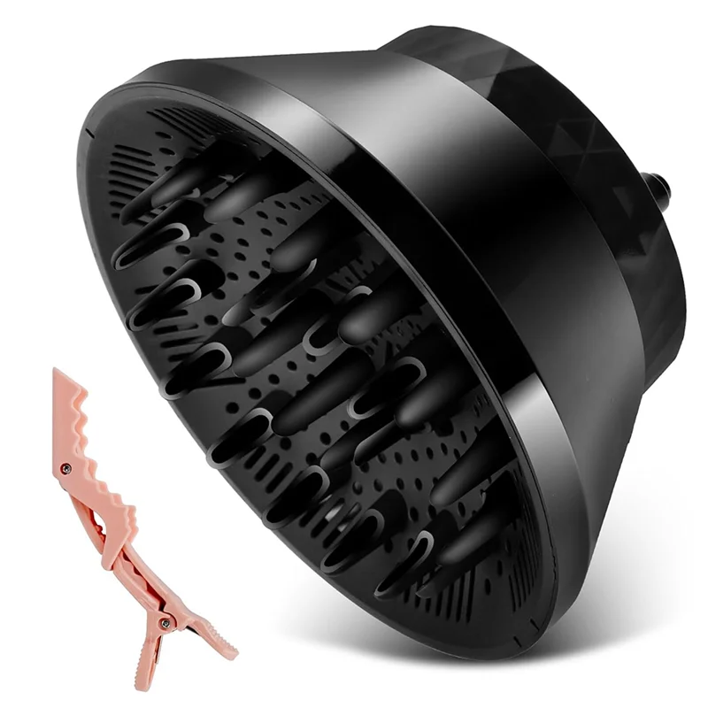 

AC93-диффузор для фена, универсальный диффузор для волос, насадка для тонкой толстой вьющейся волны и вьющихся волос, инструмент для салона с зажимом