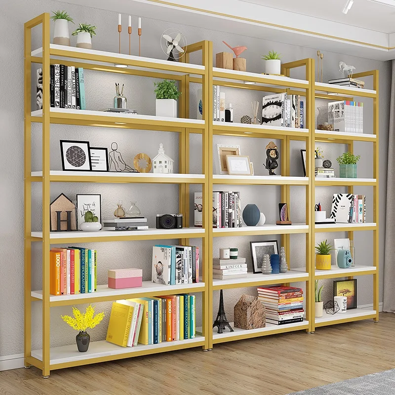 Bookshelf Multi-layer floor Storage Display Storage Combination file cabinet