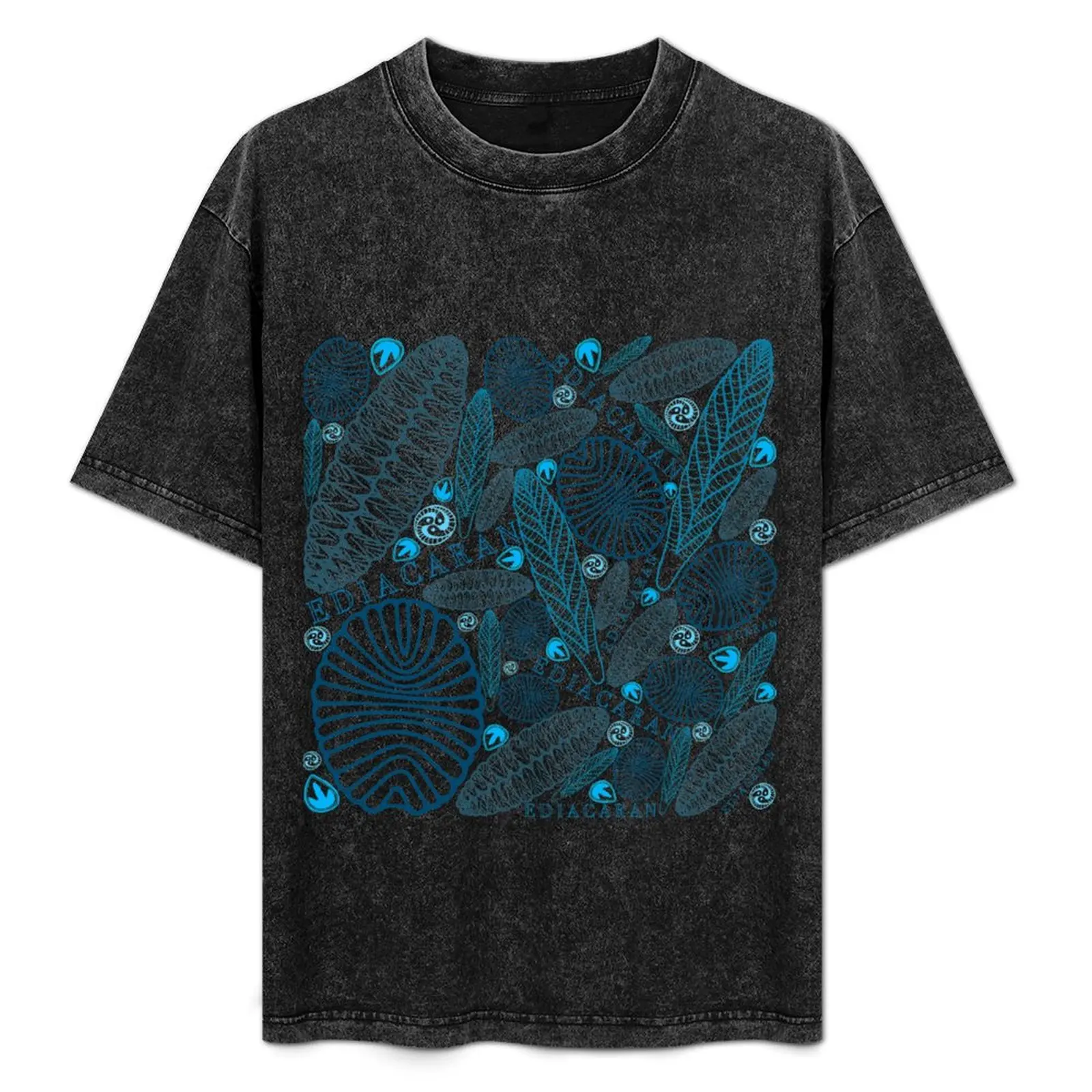 Blue Ediacaran fossils transparent T-Shirt vintage graphic tee essential t shirt shirts graphic tees tshirts for men