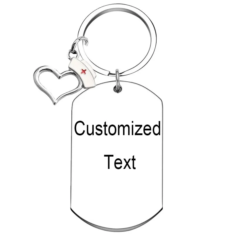 Personalized Custom Keychain Nurse Christmas Gifts Key chain Nursing School Student Gift key rings