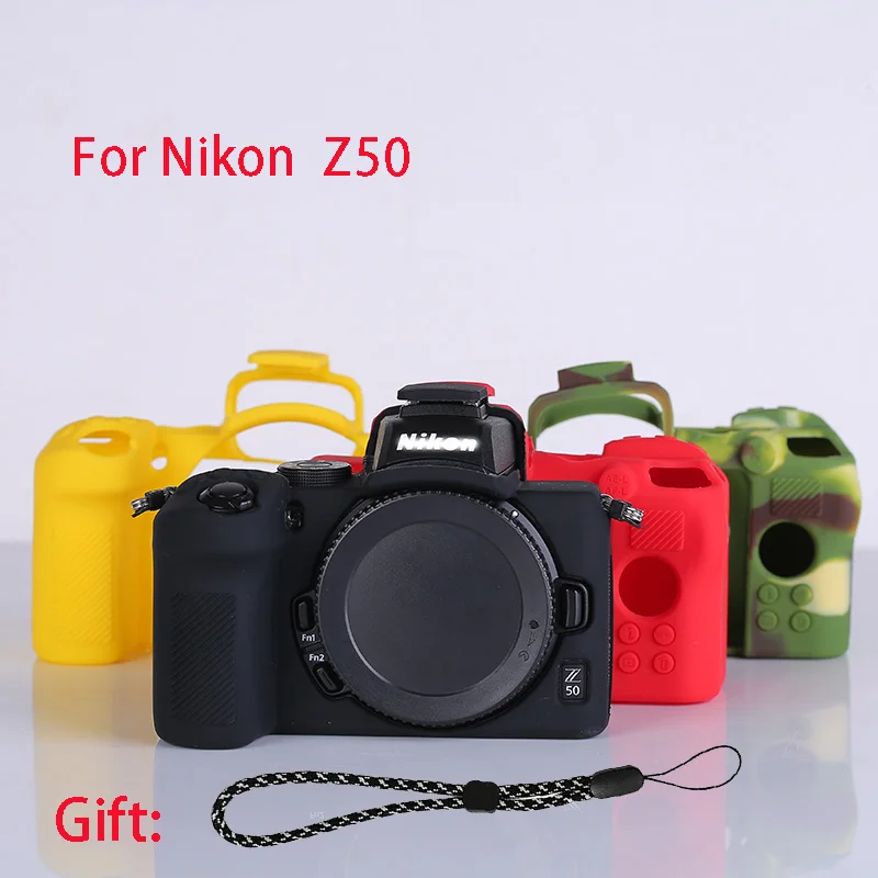 Silicone Camera Bag Suitable for Nikon Z50 Protective Case Soft Shell Shockproof Scratch-Resistant