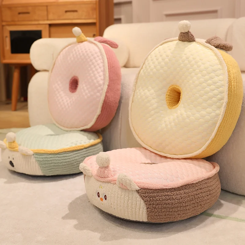 

Kawai плюшевая подушка с животными, ленивая плавающая подушка для окна, спинка сиденья дивана, домашний декор, игрушки, подарки на день рождения