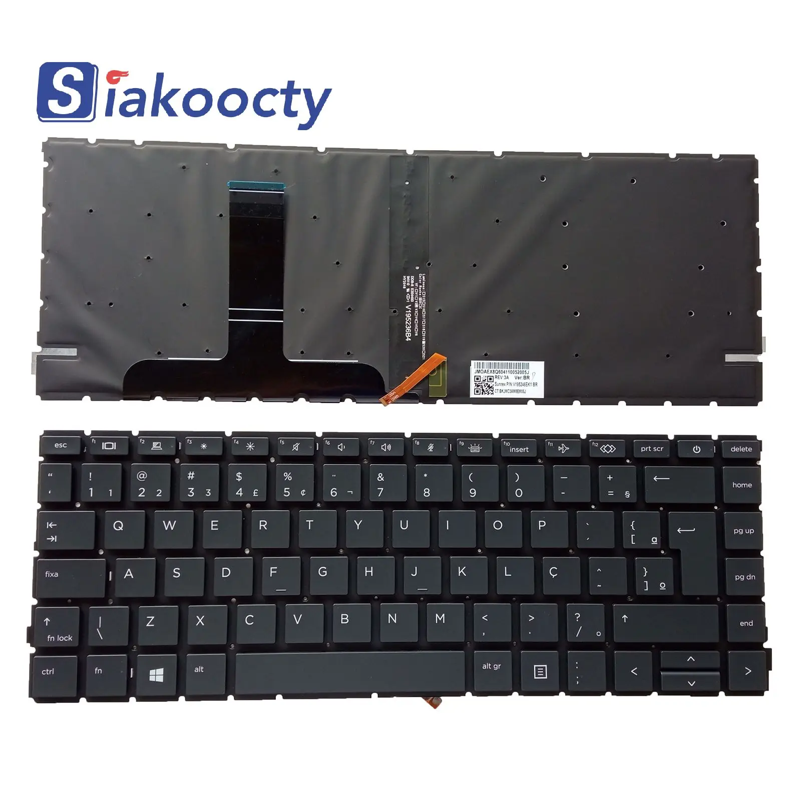 

Warehouse hot sale laptop keyboard for HP ProBook 640 G7 645 G7 640 G8 645 G8 Keyboard Backlit no frame black Brazil