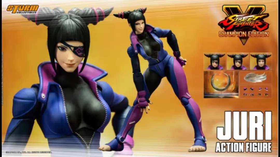 Figura de Acción Coleccionable JURI HAN CPSF24 1/12 de Street Fighter 5 de Storm Toys, Disponible en Stock