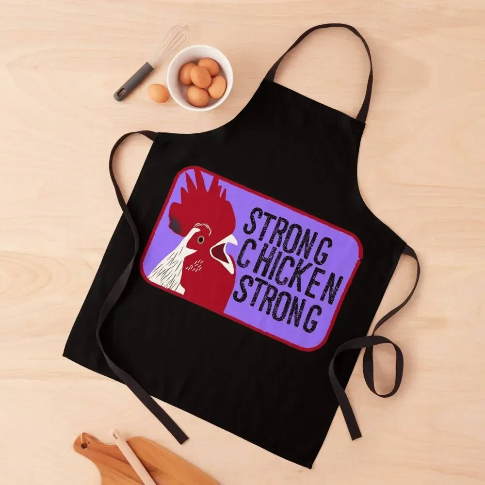 

Strong Chicken Strong Apron Kitchen Supplies Kitchens Accessories For Woman Chef jacket men Apron